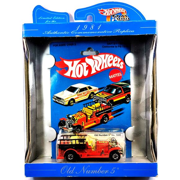 1998 Hot Wheels 30 Years Authentic OLD NUMBER 5 - 1981 Commemorative Replica - Picture 1 of 9